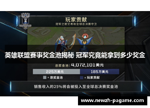英雄联盟赛事奖金池揭秘 冠军究竟能拿到多少奖金