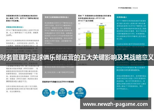 财务管理对足球俱乐部运营的五大关键影响及其战略意义