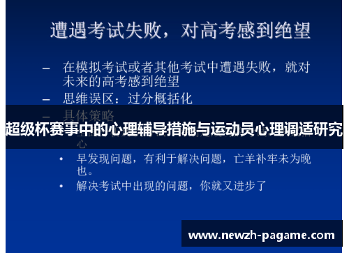 超级杯赛事中的心理辅导措施与运动员心理调适研究